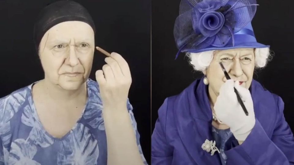 La maquilladora menciona que le encanta los coloridos trajes de la Reina