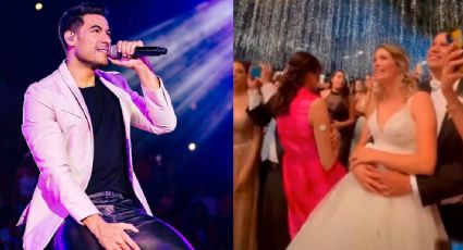 Carlos Rivera sorprende a novios en plena boda; momento se hace viral