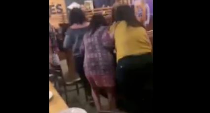 VIDEO: Riña en restaurante de Laredo causa caos entre los clientes