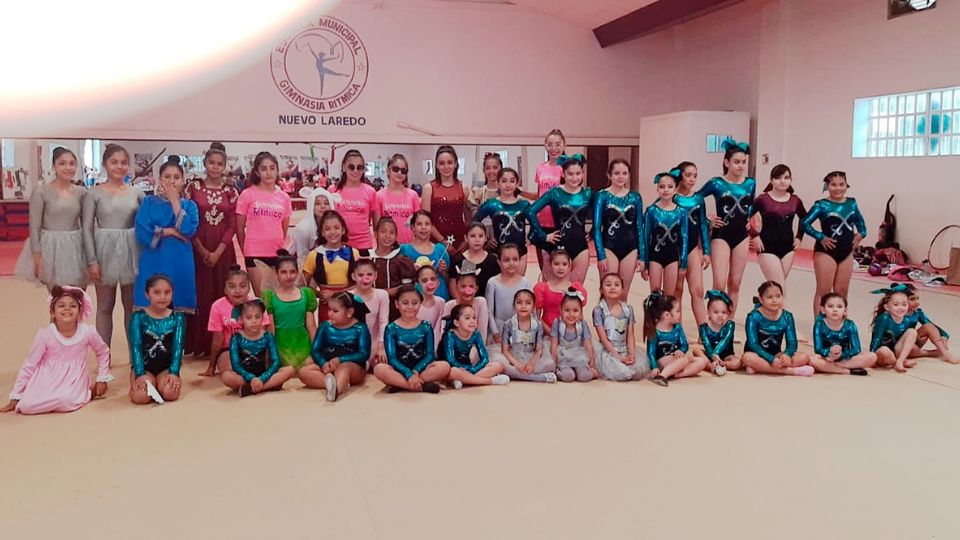 La Escuela de Gimnasia Rítmica Femenil de Nuevo Laredo mantiene mucha actividad en el primer trimestre del año