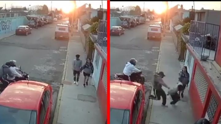 ¡Mejor aquí corrió! Joven abandona a su novia en pleno robo en EDOMEX