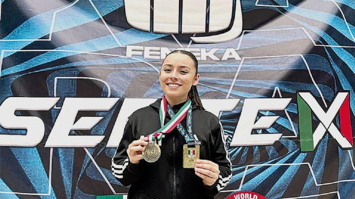 ¡Talento local! Yaneth Quiroz se cuelga la medalla de oro en Torneo de Karate de la Femeka