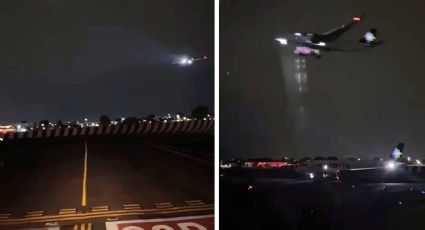 VIDEO: Captan grave incidente en Aeropuerto Internacional de CDMX; piloto evita tragedia