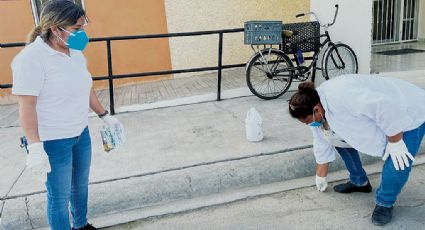 Recogen las colillas de cigarro en calles de Nuevo Laredo