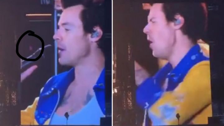 VIDEO: Harry Styles se traga una mosca mientras canta en presentación