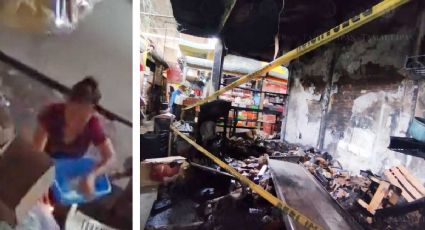 VIDEO: Cachan a 'despechada' al momento de iniciar intencionalmente UN INCENDIO en el mercado