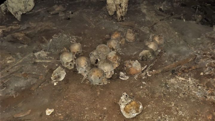 Encuentran cráneos de altar maya en cueva de Chiapas... ¡Creían que era narcofosa!