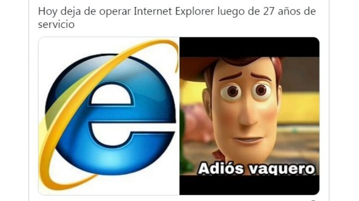 Con memes despiden a Internet Explorer ¡Ya anunció su salida!