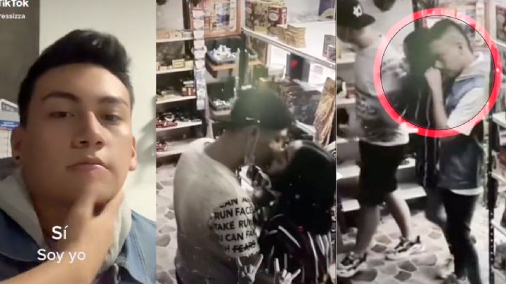 'Cacha' a su novia y amigo besándose a escondidas; los captaron en video viral "si soy yo"  VIDEO