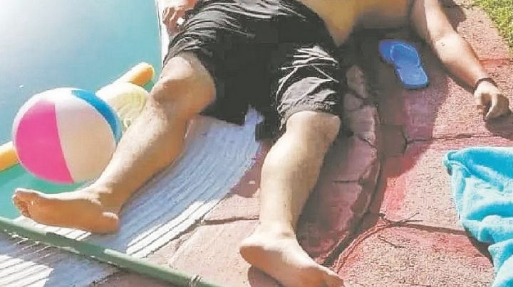 Rescata de piscina a joven; está grave
