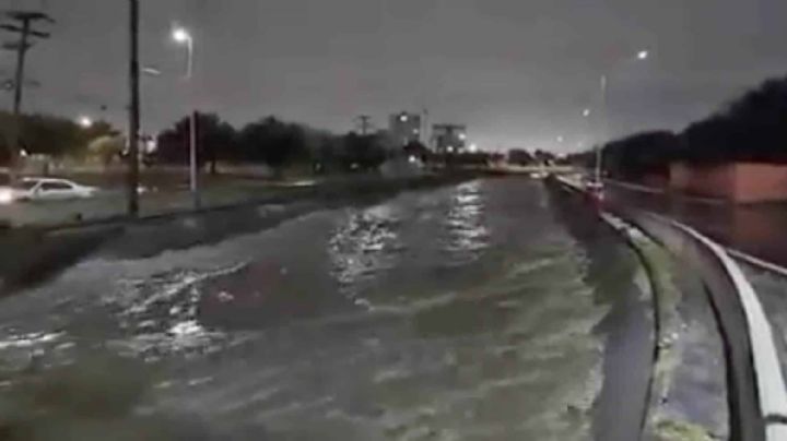 Torrenciales lluvias llenan en minutos el arroyo Topo Chico en Monterrey