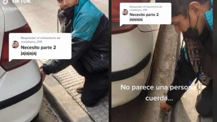 Con las manos en la masa: Hombre capta a un ladrón de autopartes en el acto y ¡se hace el loco!