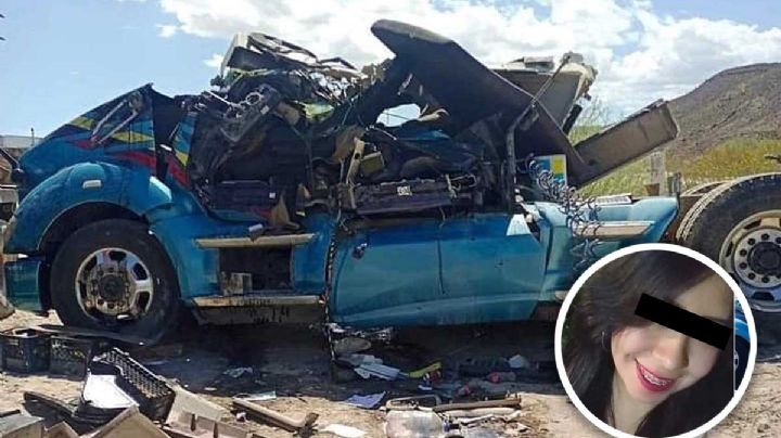 Muere mujer trailera al volcarse su camión en la Carretera Torreón-Saltillo