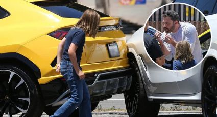 VIDEO: Hijo de 10 años de Ben Affleck choca lujoso Lamborghini contra un BMW