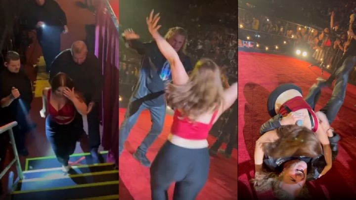 VIDEO: ¡Fan tira al suelo a Fher de Maná en pleno concierto!
