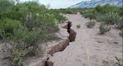 Se abre grieta de 500 metros en ejido de Coahuila