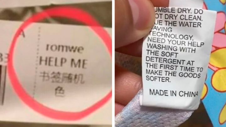 '¡Ayúdame!' Trabajadores envían mensajes de auxilio en etiquetas de ropa de Shein