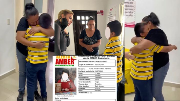Niño extraviado y su madre se reencuentran en Nuevo Laredo; captan el emotivo momento VIDEO