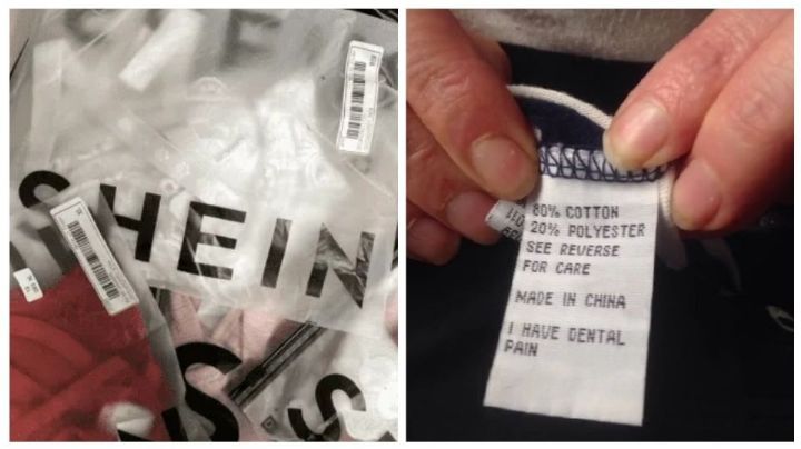 Aseguran que etiquetas de Shein tienen mensajes de ¡auxilio!