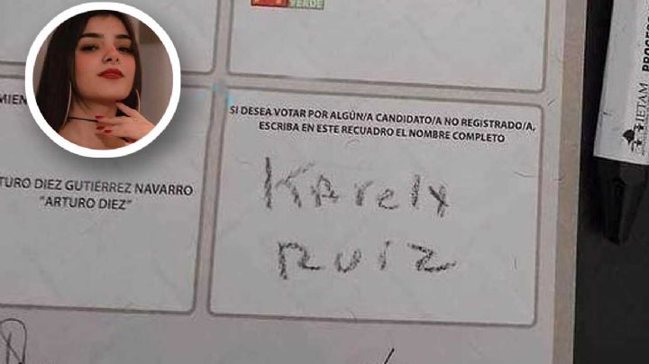 Karely Ruiz, gobernadora; votan por ella y presumen sus boletas en redes sociales