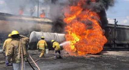 Pipa intenta ganarle el paso al tren; es impactada y provoca explosión VIDEO