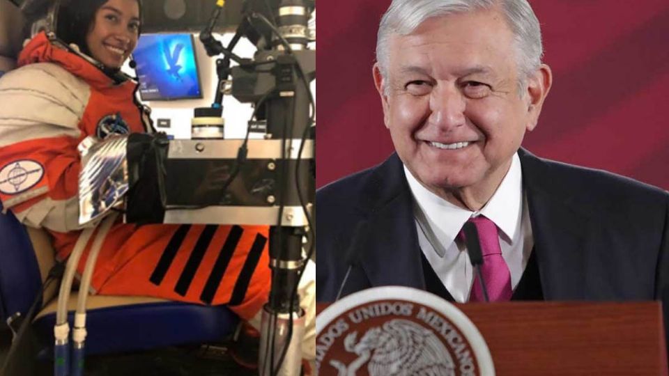 AMLO inició su conferencia con la presentación de un video de Katya Echazarreta, primera mexicana en ir al espacio.