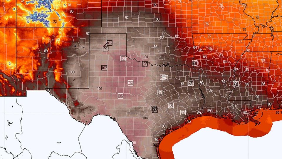 Texas registra el día más caliente del año