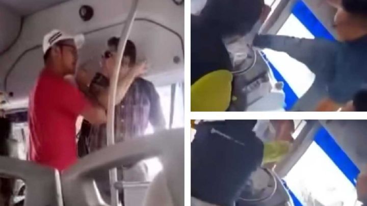 VIDEOS: Graban encarnizadas peleas entre choferes y usuarios de camiones por aumento al pasaje