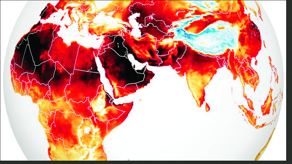 El mapa del calor en el mundo