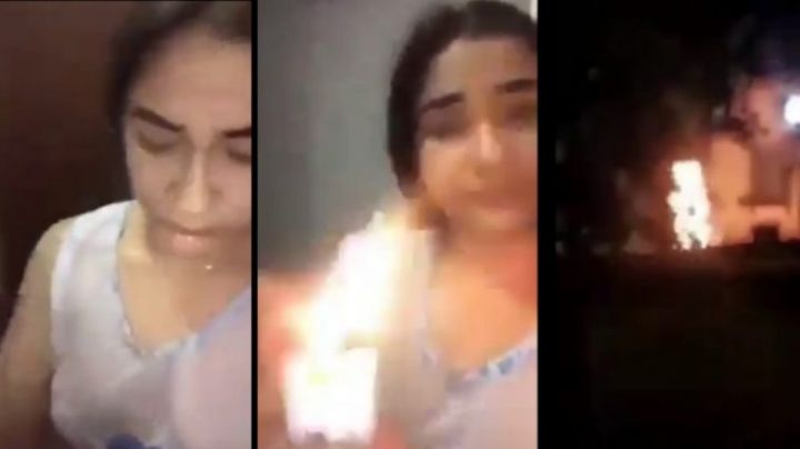 VIDEO MUY FUERTE: Se prende fuego porque su esposo no le perdonó infidelidad