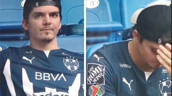 ¡Más torcido que un cheto!: Exhibe al papá de su hija con otra mujer en Estadio de Rayados (VIDEO)