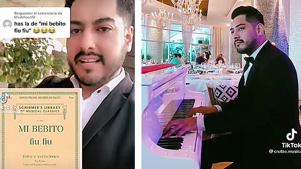 Refina canciones populares en su piano