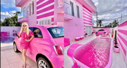 ¿Demasiado rosa? Influencer remodela su casa para que sea idéntica a la de Barbie VIDEO