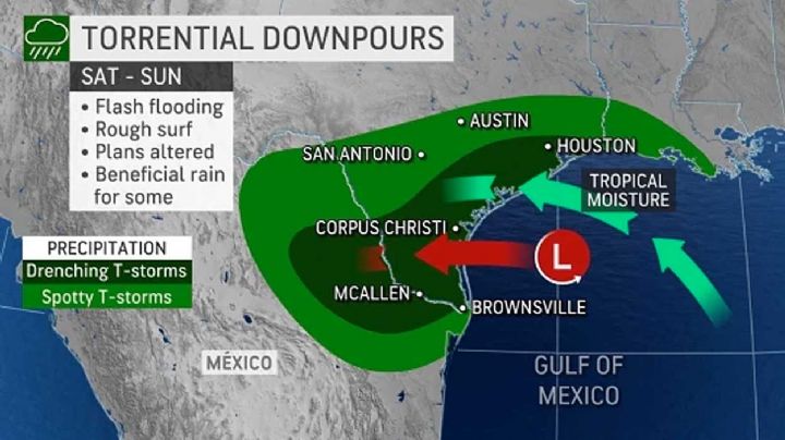 ¿Se acabó la sequía? Se registrarían tormentas el fin de semana en los dos Laredos