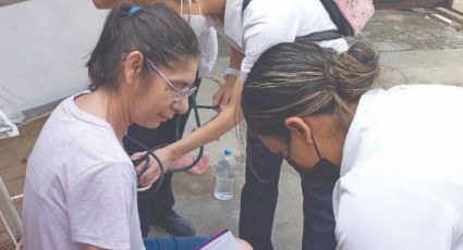 Secretaría de Salud visita a colonos afectados por lluvias ante probables casos de dengue