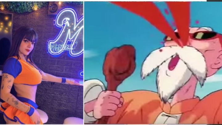 Karely Ruiz le entra al cosplay y se pone dogi de Gokú