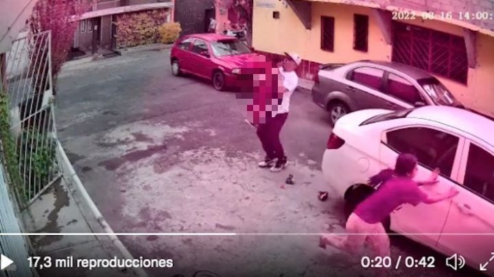 Captan en video terrible momento en que niño es atropellado por auto