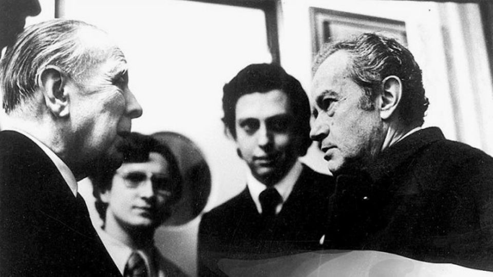 El encuentro entre Rulfo y Borges.