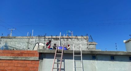 Nuevo Laredo: Albañil cae "sentado" en varilla desde segundo piso