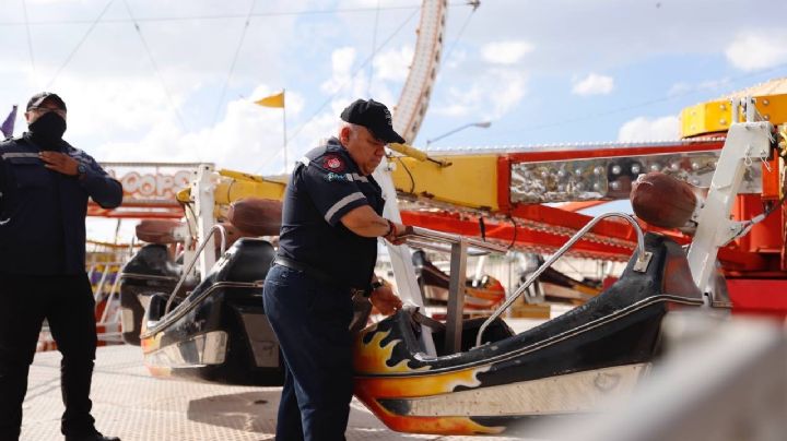 Supervisan juegos mecánicos de Expomex 2022