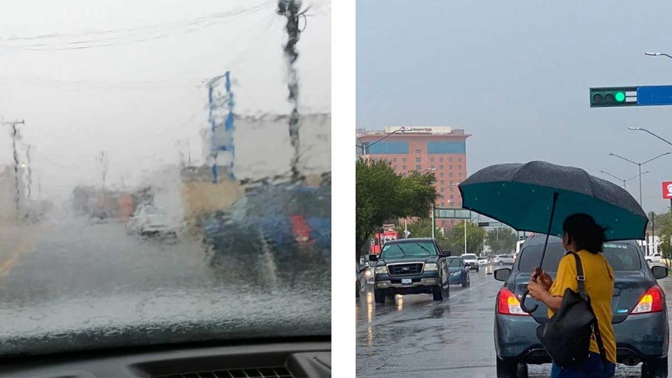 Un aguacero cayó en la ciudad.