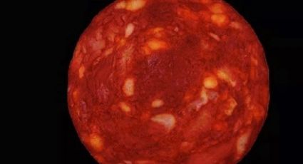 Troleo nivel: Científico presenta supuesta imagen de estrella roja; era una rebanada de chorizo