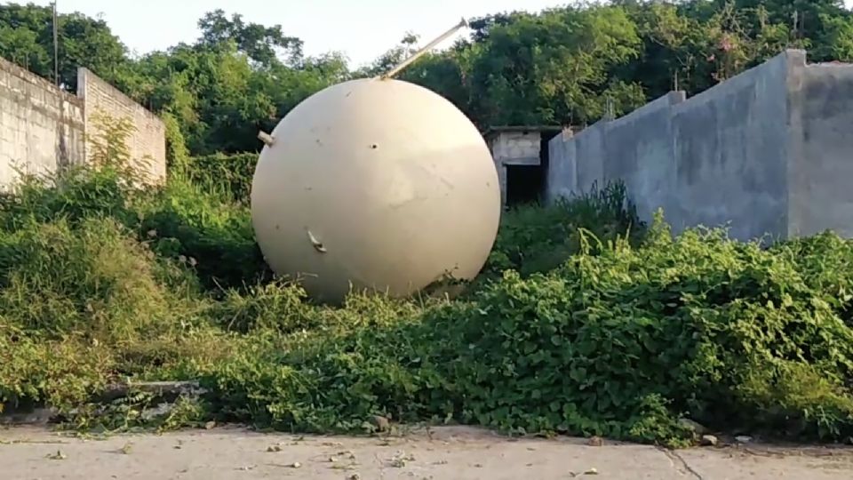 es un tanque de agua abandonado