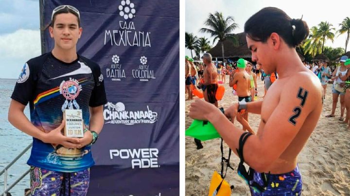 Nadador neolaredense se lleva el 3er. Lugar en Oceanman 2022