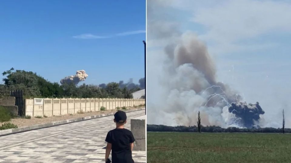 La playa cercana a la zona militar tuvo que se evacuada.