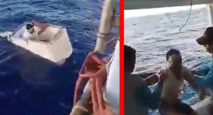 Flotando en congelador sobrevive 11 días en el océano sin comida ni agua I VIDEO