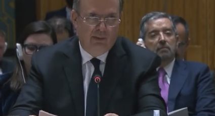 Presenta Ebrard en la ONU el Plan de Paz de AMLO