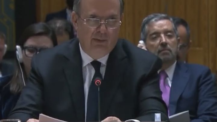 Presenta Ebrard en la ONU el Plan de Paz de AMLO