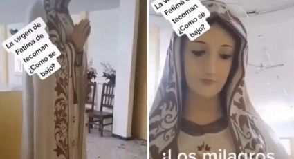 ¿Milagro?...  aseguran que la Virgen de Fátima bajó de su lugar durante sismo | VIDEO