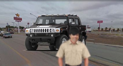 Nuevo Laredo: captan a 'viene, viene' llegar con Hummer al trabajo